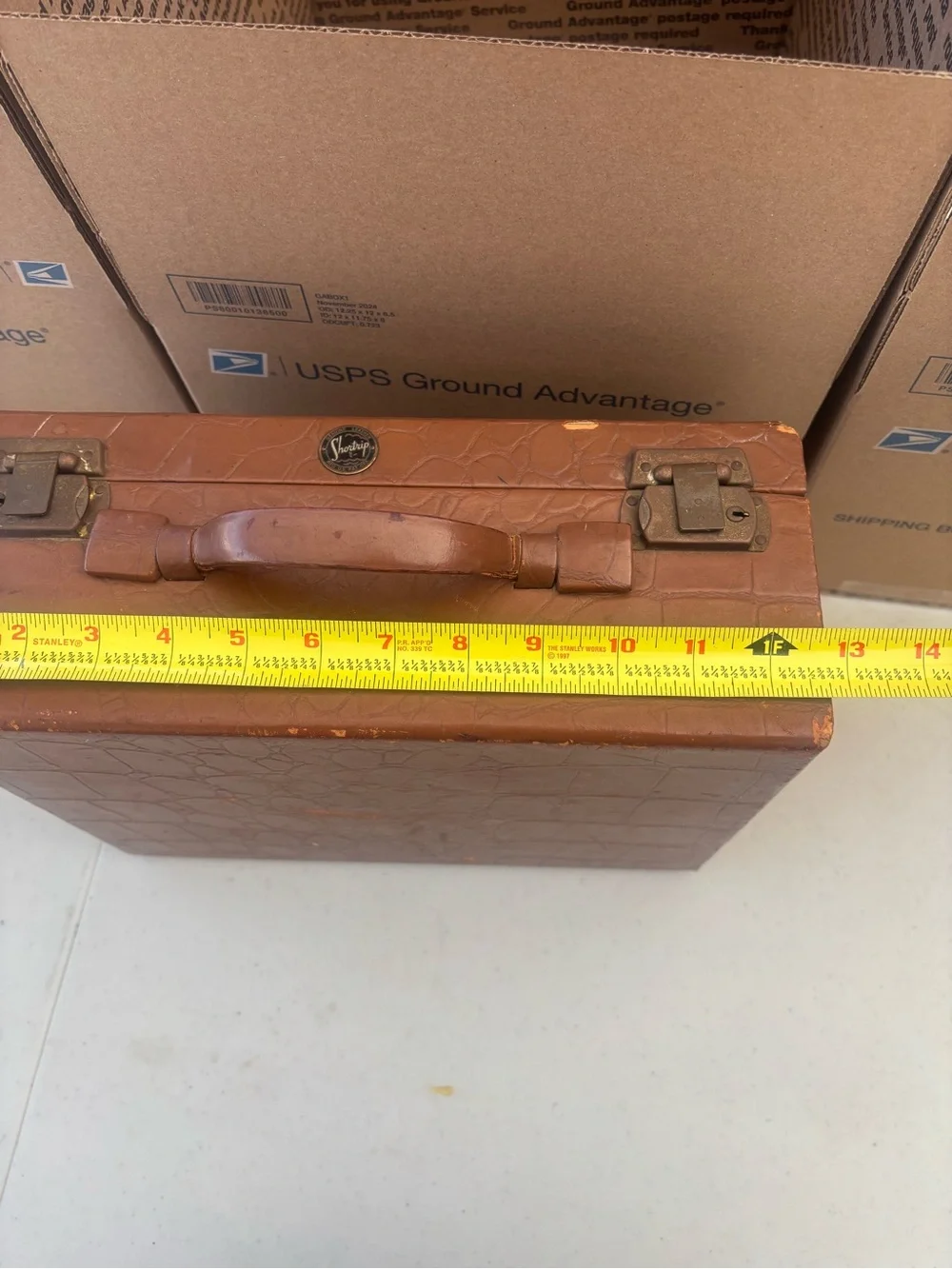 Vintage Shortrip Top Grain Cowhide Train Case